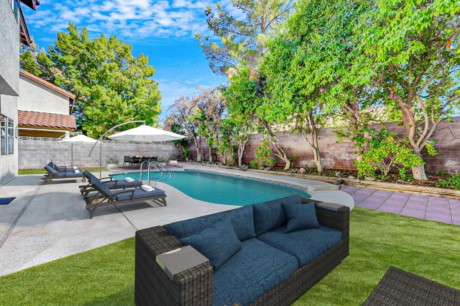 Bright Fun Spacious Home With Pool Las Vegas Bagian luar foto